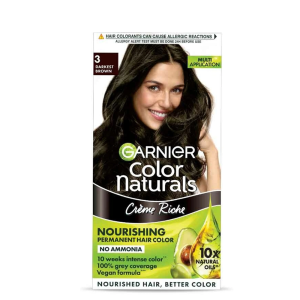 Color Naturals Creme Hair Color - 3 Darkest Brown 70ml + 60g