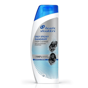 Head & Shoulders Deep Cleanse Anti Dandruff Shampoo with Oxygenated Charcoal, Fights Oily & Sticky Dandruff, Upto 100% Dandruff Protection, 340 ml