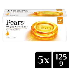 Pears Pure & Gentle Soap (125 g) Pack of 5