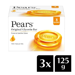 Pears Original Glycerin Soap Bar Glow Pure Glycerin (3 x 125 g)