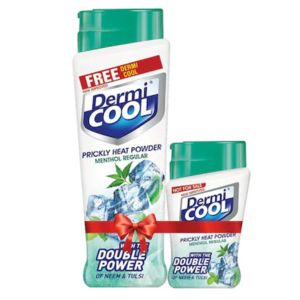 Dermicool Menthol Regular Prickly Heat Powder 150 g + 60 g