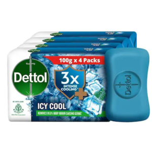 Dettol Icy Cool Bathing Soap 100 g x 4 N
