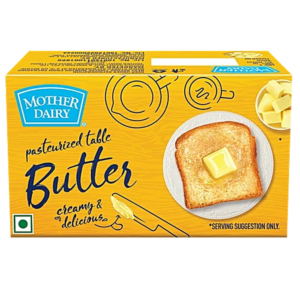 Mother Dairy Pasteurised Table Butter, 100 g Carton