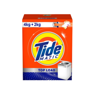 Tide Matic Top Load Detergent Powder 4 Kg +2 Kg Free Detergent Powder (6 kg)